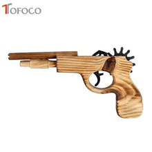Load image into Gallery viewer, TOFOCO Wooden Rubber Band Gun Toys