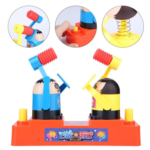 Kids Double Battle Game Toy Plastic Hammer Hiding Game