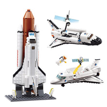 Load image into Gallery viewer, Kazi Legoed Block Space Station Satellite Space Shuttle Launch Center Lego