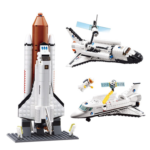 Kazi Legoed Block Space Station Satellite Space Shuttle Launch Center Lego