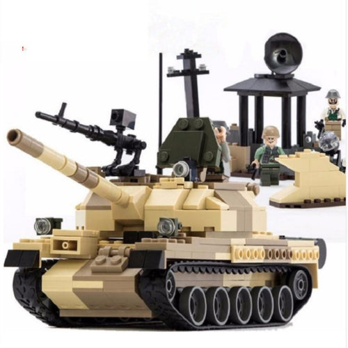 372pcs War Weapon Armed T-62 Tanks Compatibie Lego