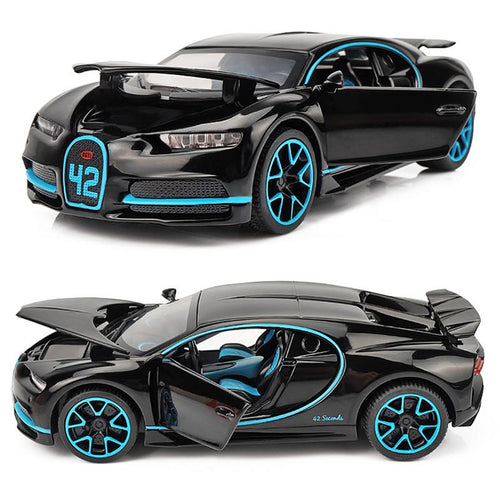 Black and Blue Toy Car
